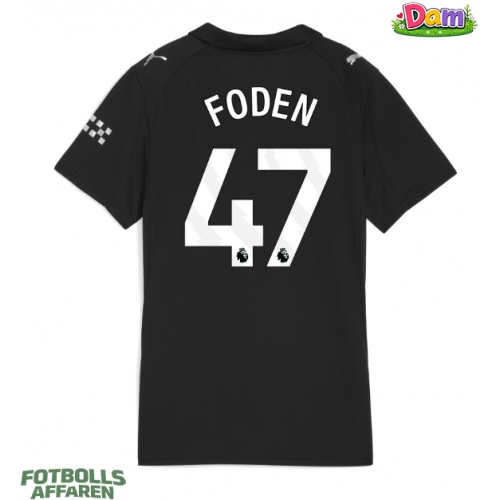 Manchester City Phil Foden #47 Bortatröja Kvinnor 2025-26 Kortärmad